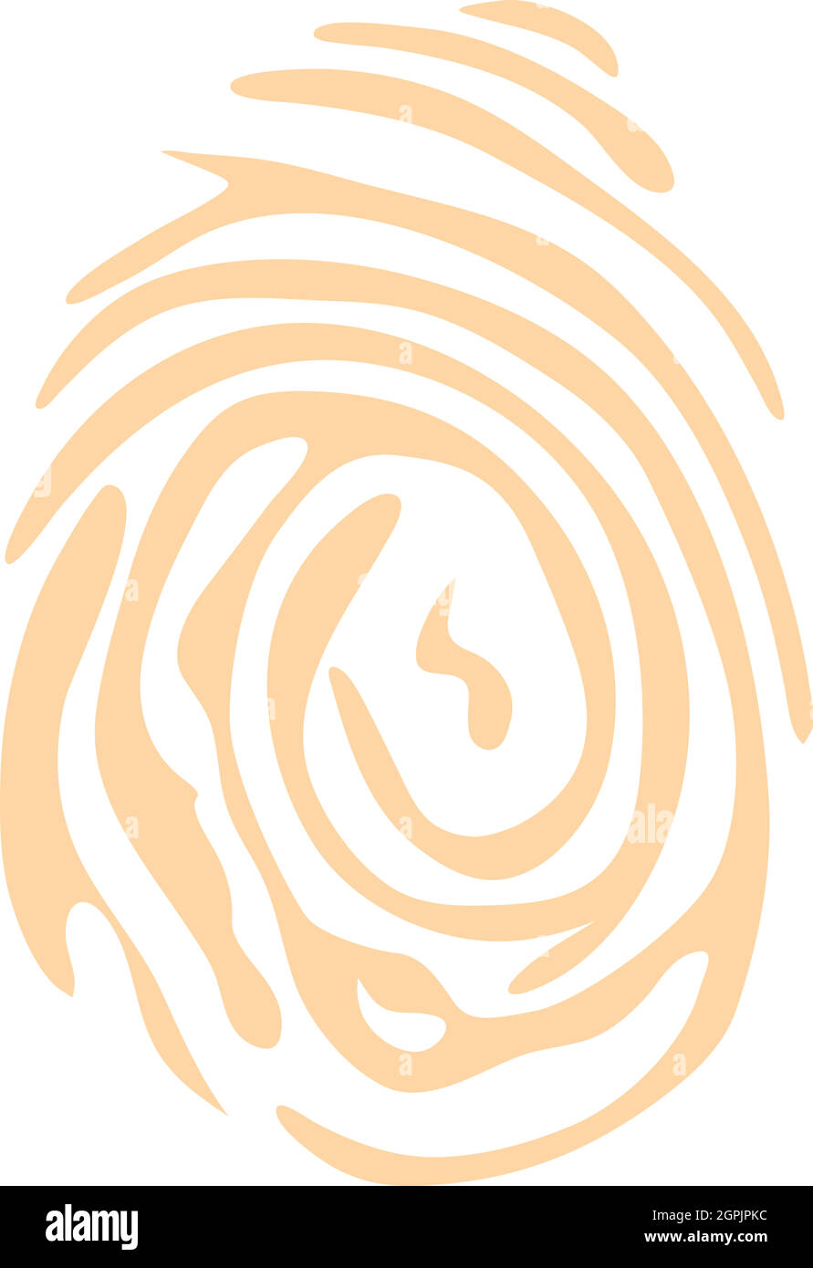 Fingerprint icon, flat style Stock Vector Image & Art - Alamy