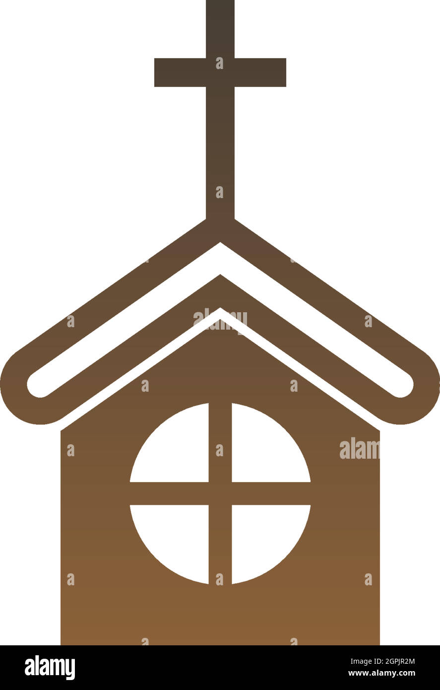 Chruch icon logo sign vector design illustration Stock Vector