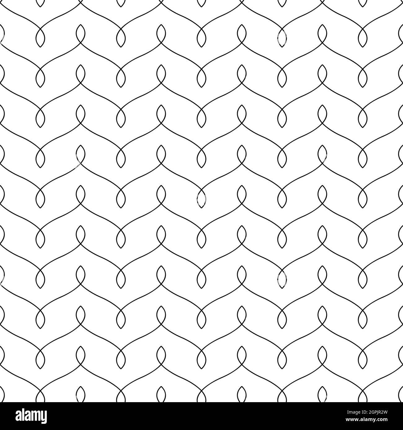 Pattern Seamless Design White And Black Geometric Vector Stock Vector