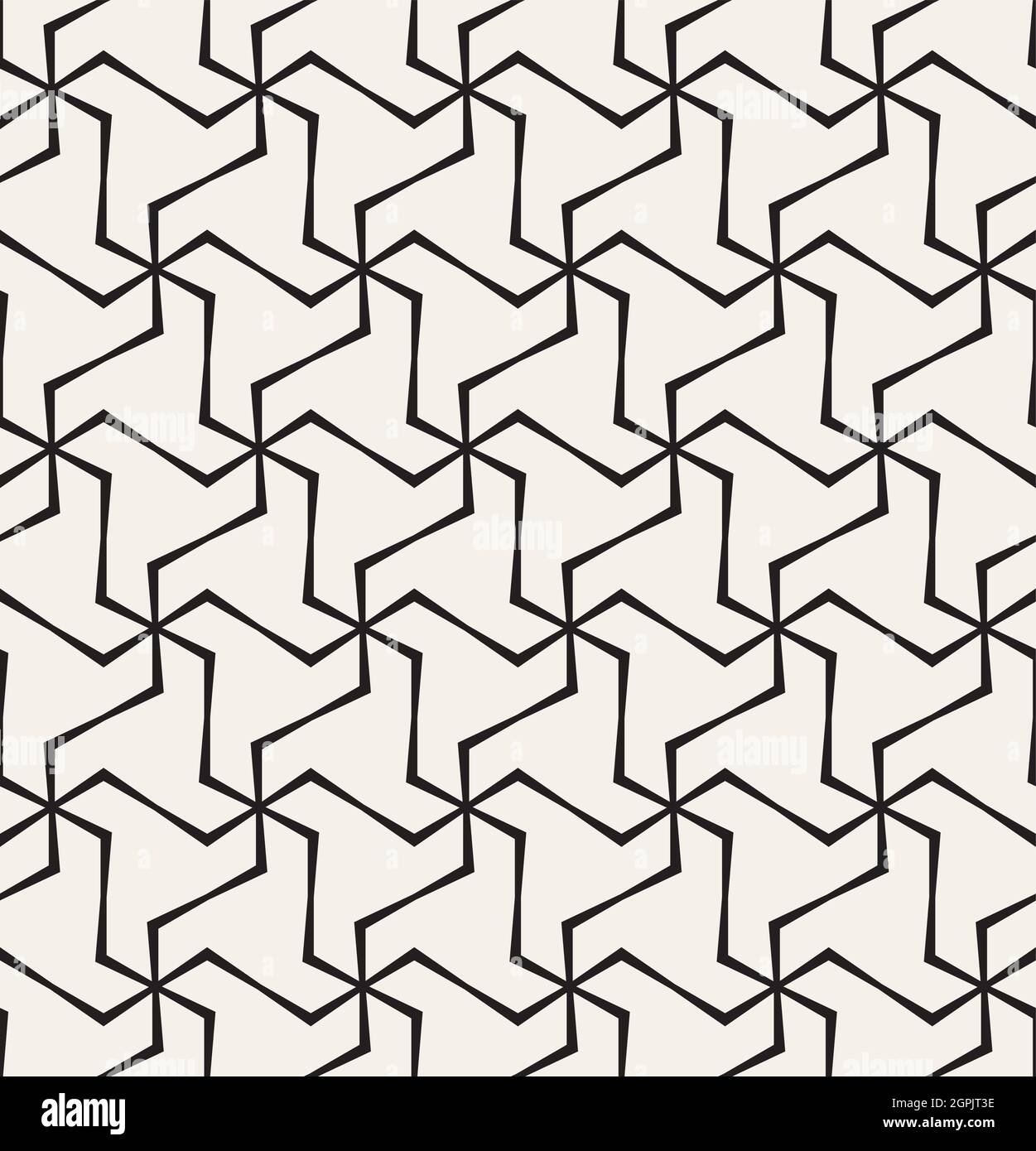 Pattern Seamless Design White And Black Geometric Vector Stock Vector ...