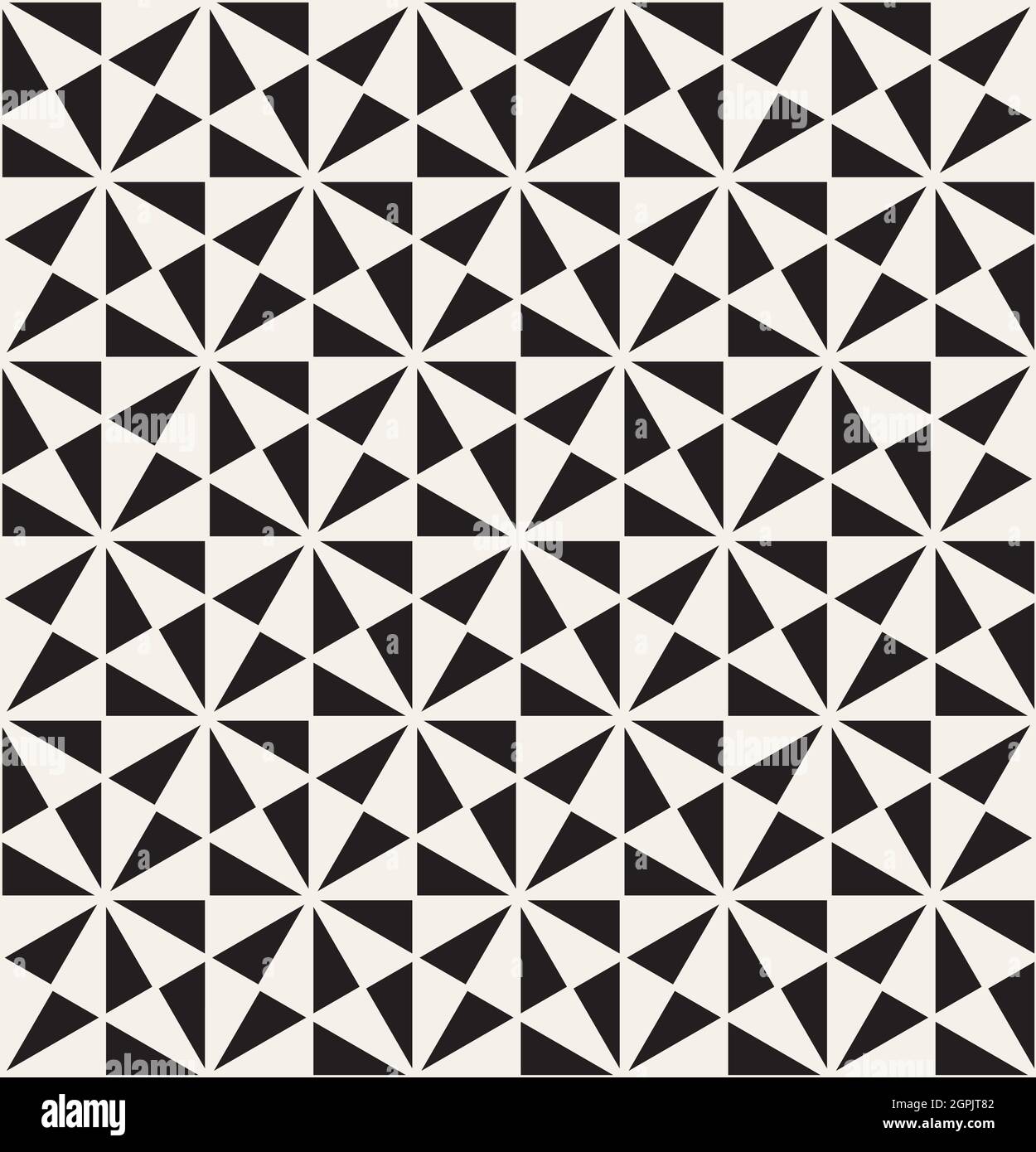Pattern Seamless Design White And Black Geometric Vector Stock Vector ...