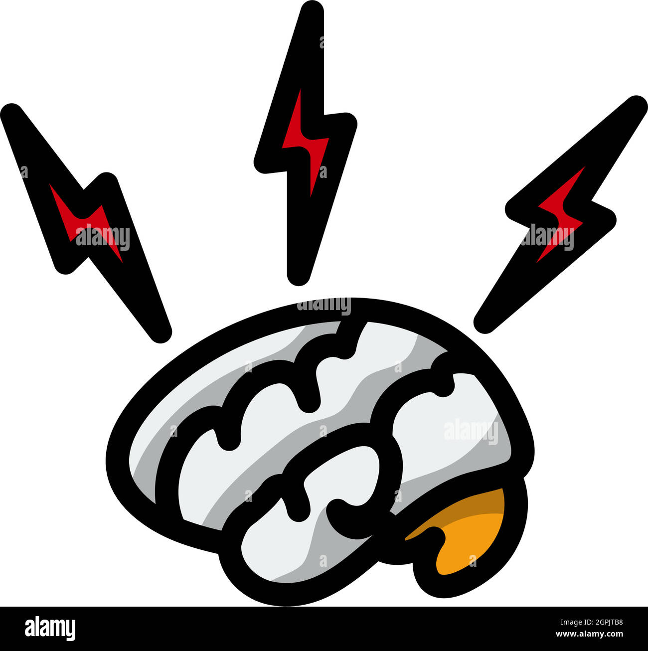 Icon Of Brainstorm Stock Vector
