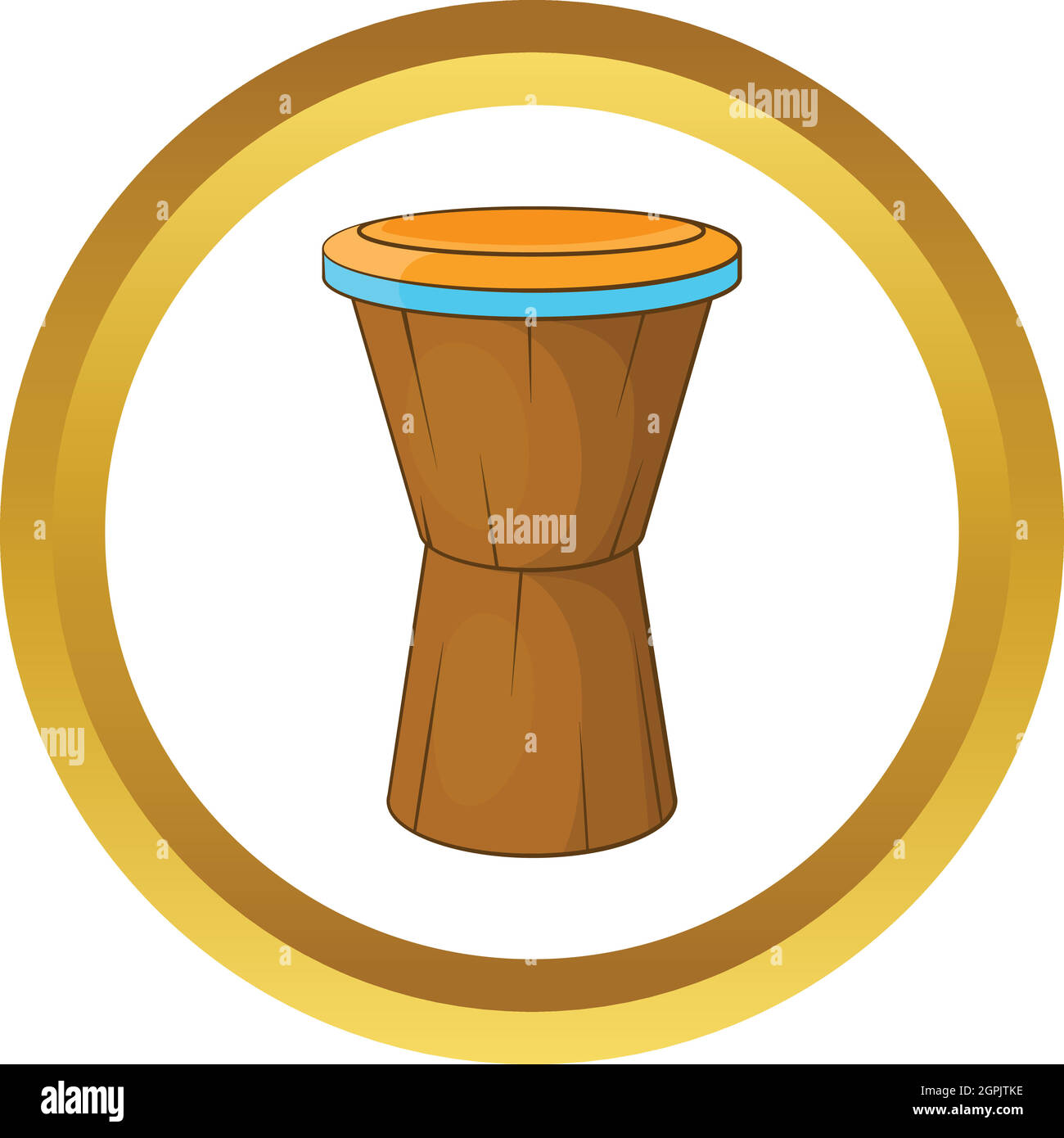 African drum vector icon Stock Vector Image & Art Alamy
