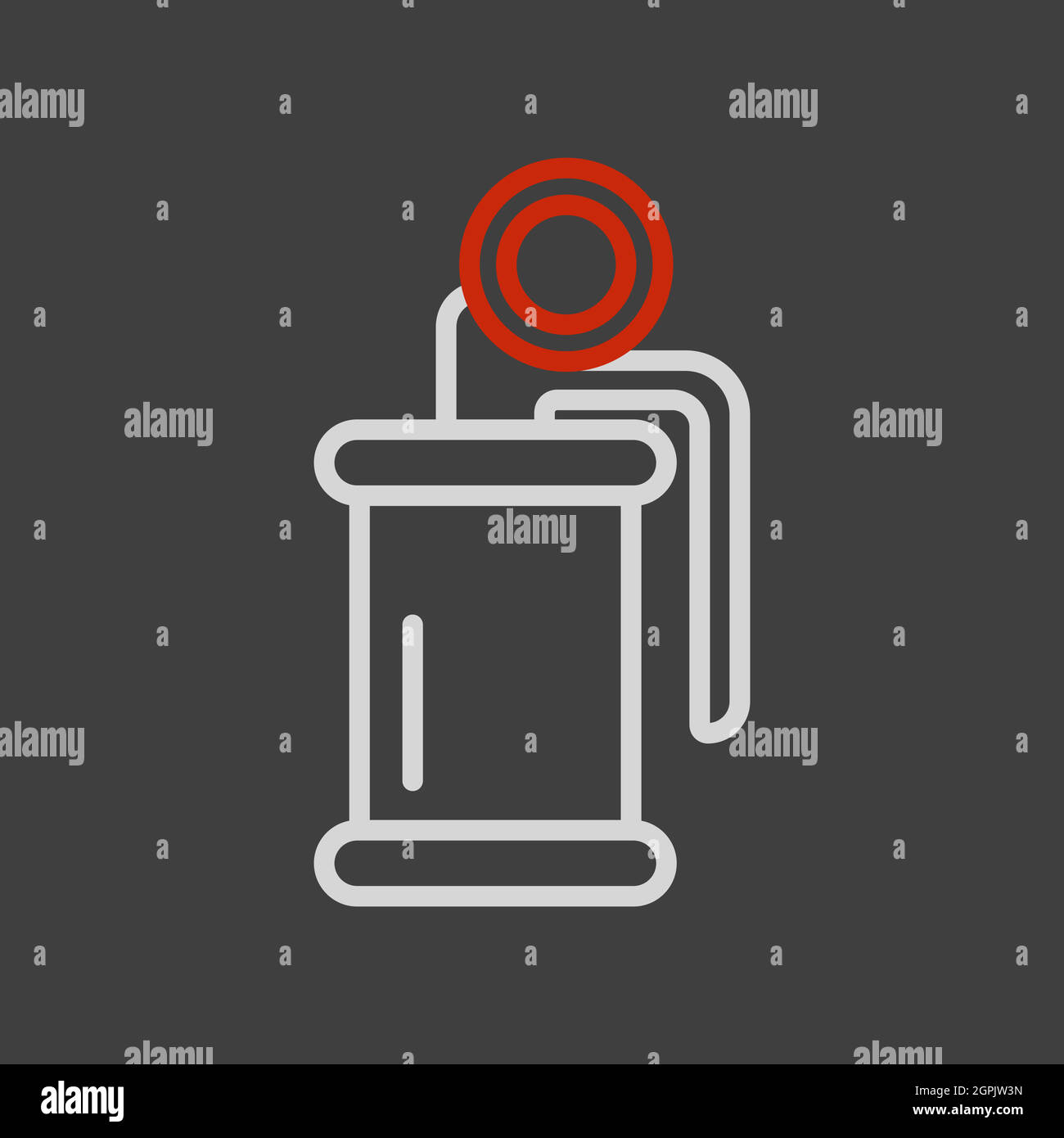 Hand flash grenade of special forces vector icon Stock Vector