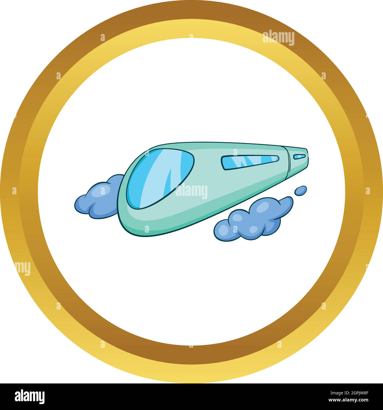 High speed train vector icon Stock Vector