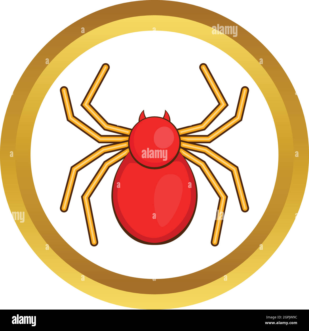 Computer bug vector icon Stock Vector