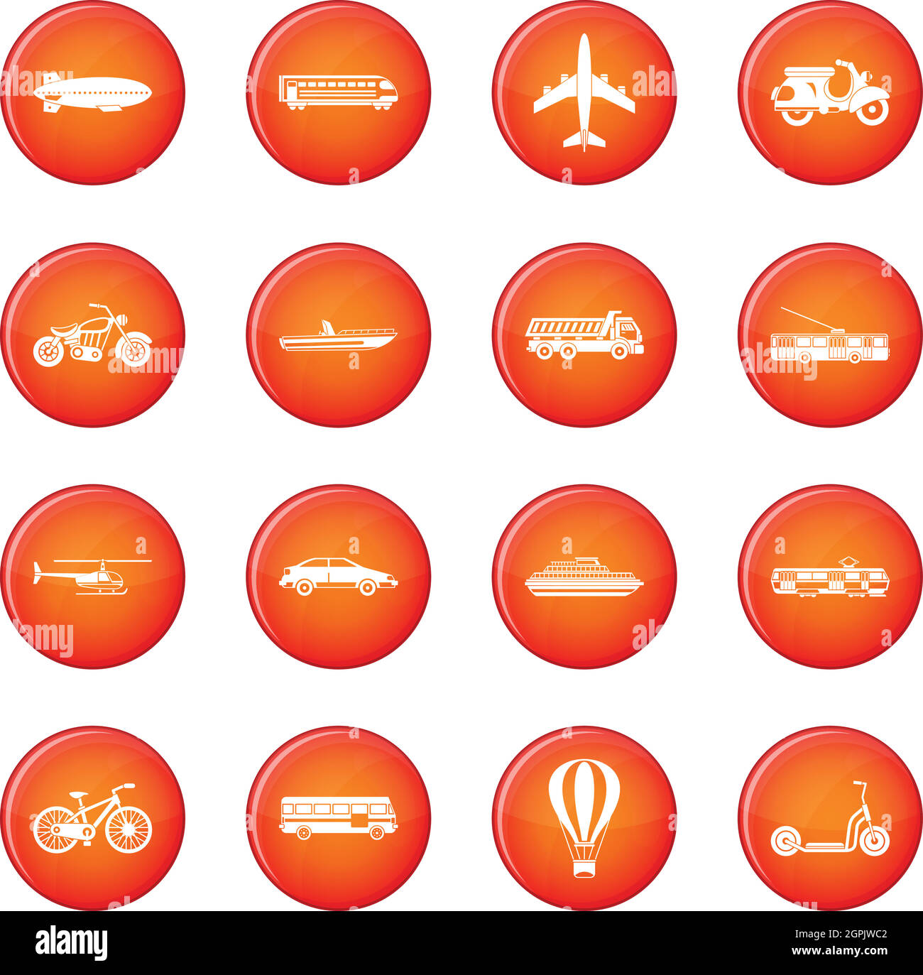 Transportation icons vector set Stock Vector