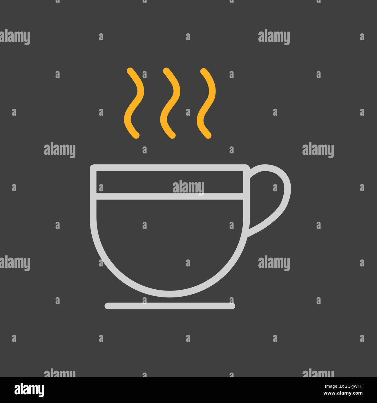 Cup of coffee tea with steam vector icon Stock Vector Image & Art - Alamy