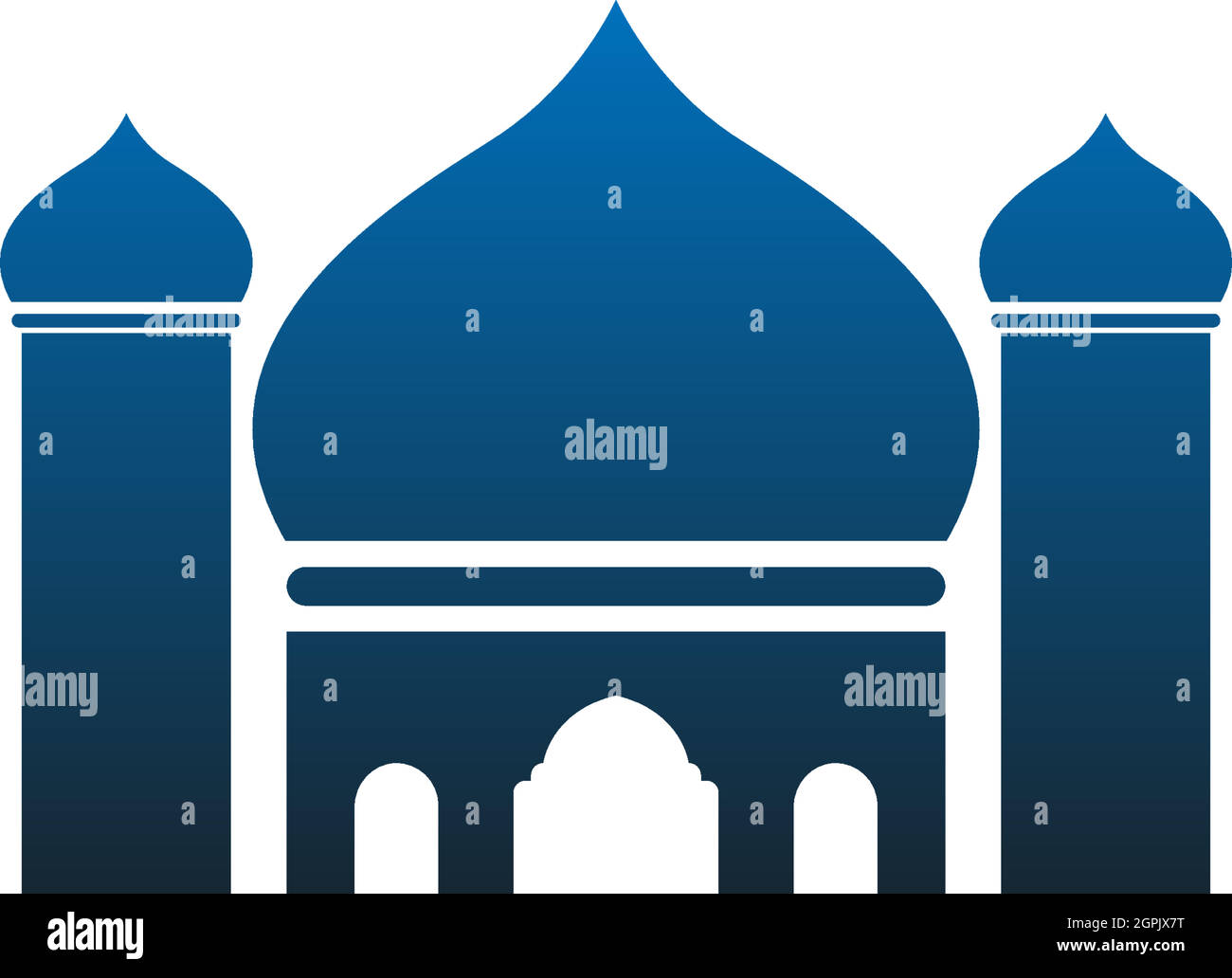 Islamic logo, Mosque icon design vector template Stock Vector