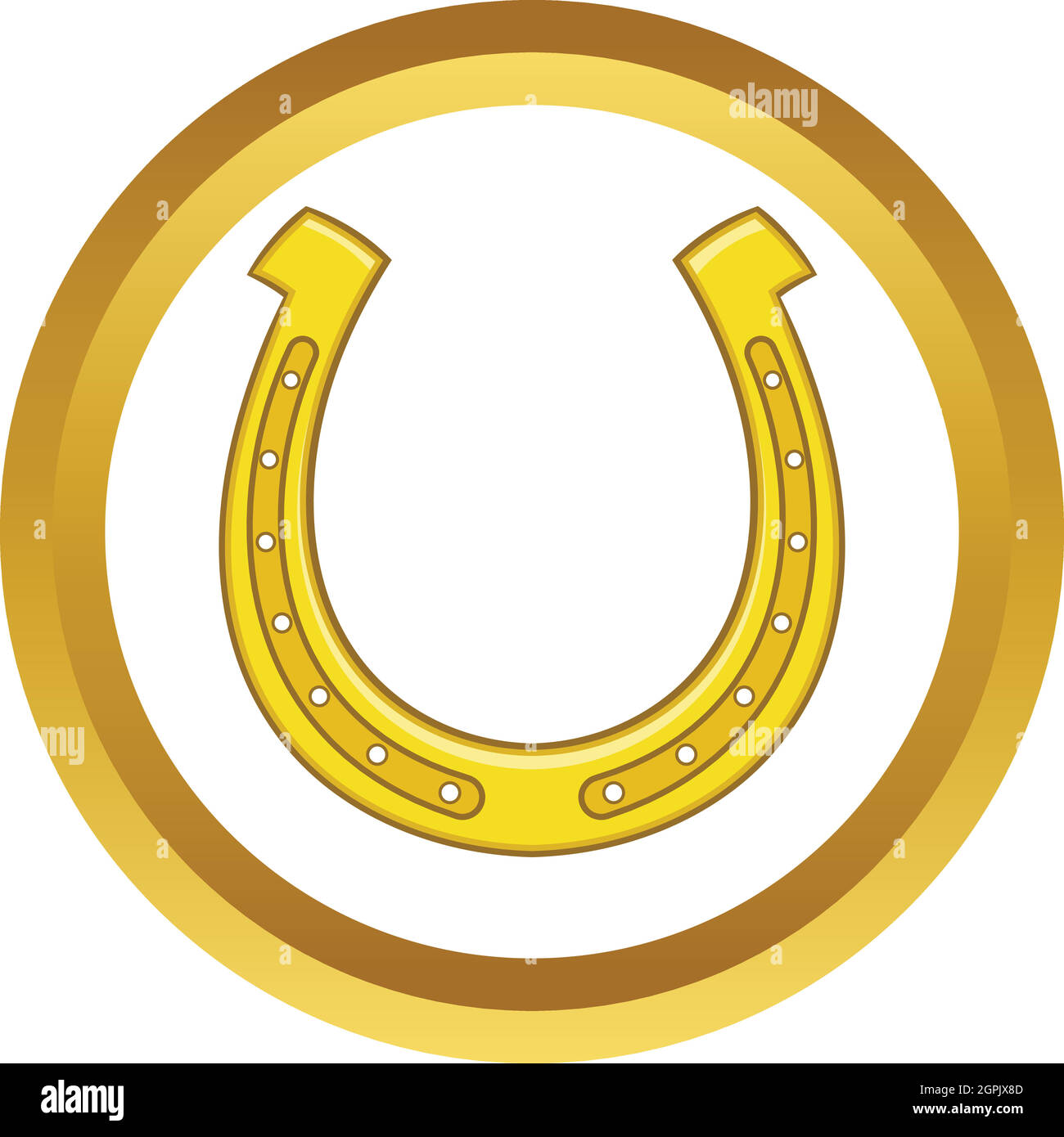 Lucky horseshoe isolated Stock Vector Images Alamy