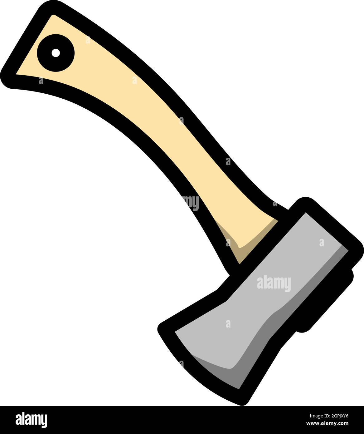 Icon Of Camping Axe Stock Vector