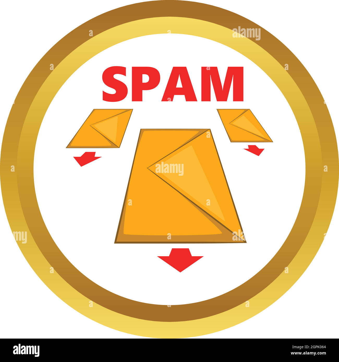 Spam envelopes vector icon Stock Vector