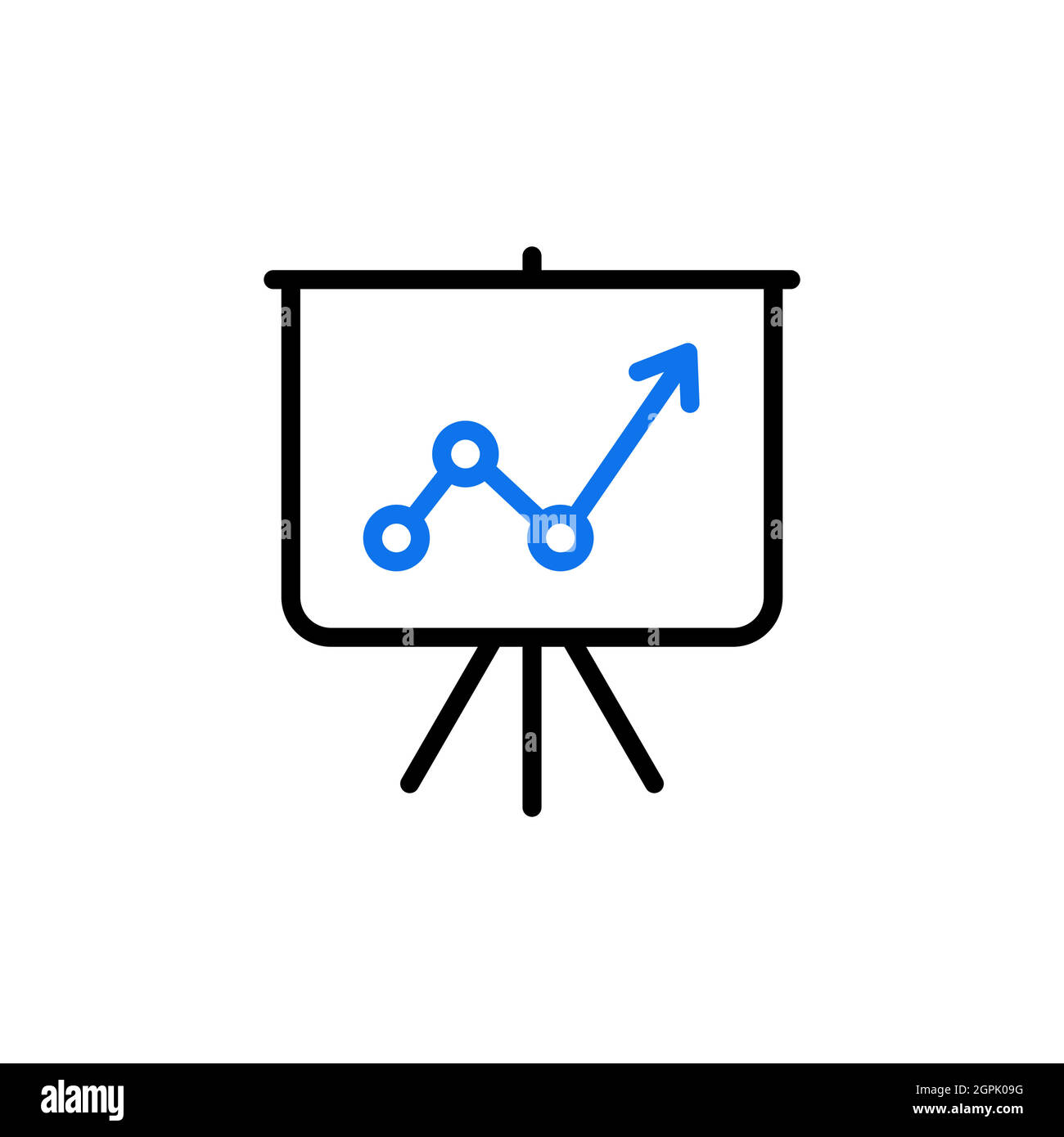 Flipchart outline icon. Business sign Stock Vector Image & Art Alamy