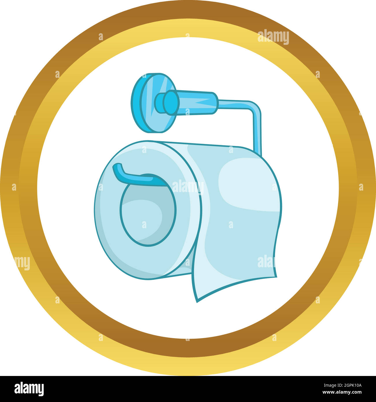 Toilet paper vector icon Stock Vector