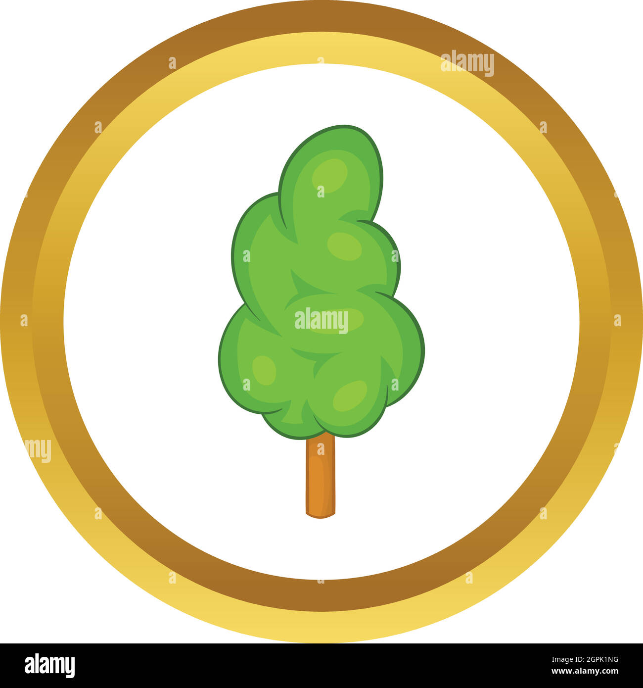 Green tree vector icon Stock Vector Image & Art - Alamy