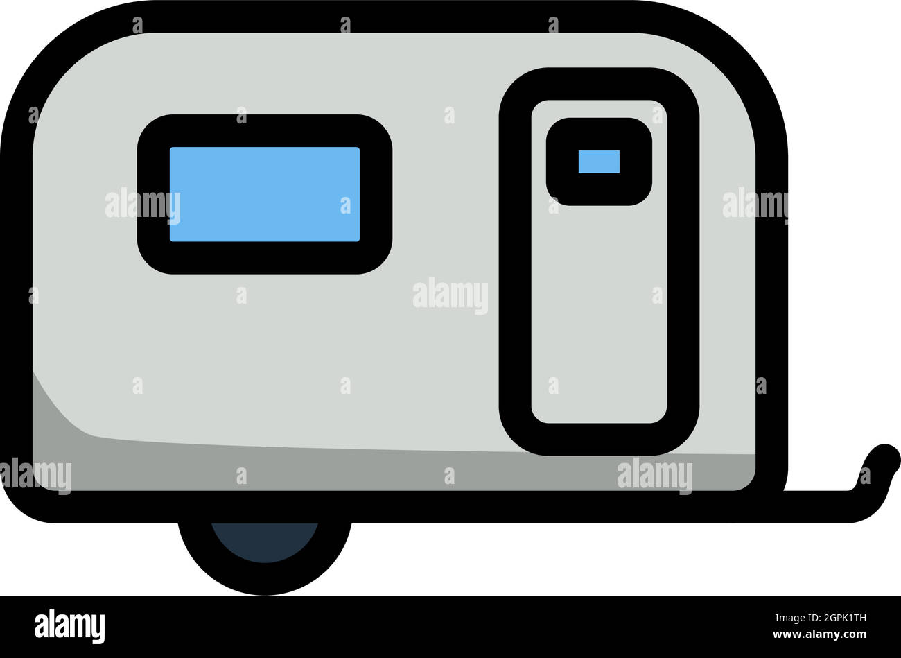 Icon Of Camping Family Caravan Car Stock Vector Image & Art - Alamy