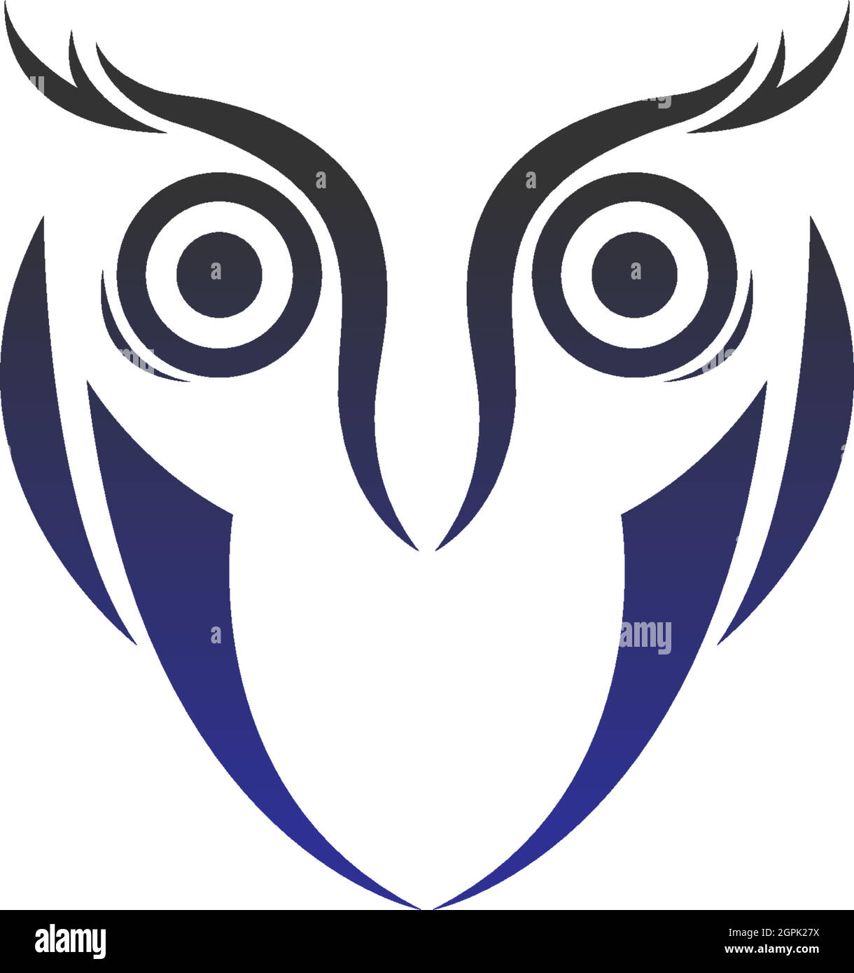 Owl logo vector icon design template Stock Vector