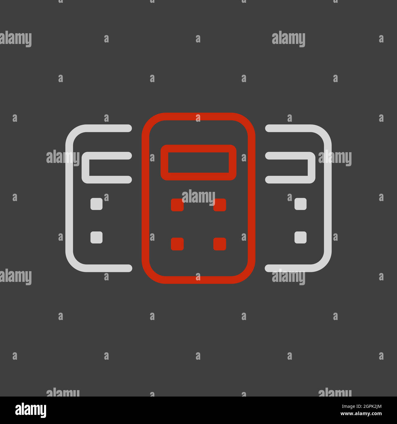 Three protective police shield vector flat icon Stock Vector