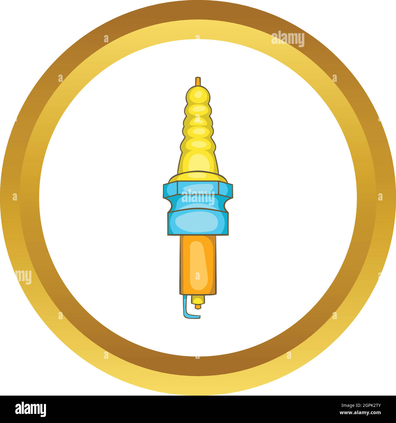 Spark plug vector icon Stock Vector Image & Art Alamy