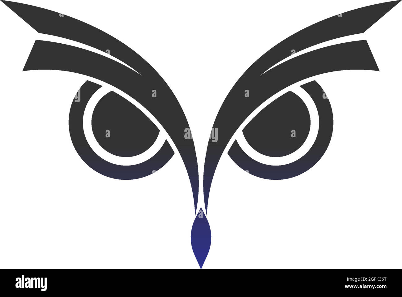 Owl logo vector icon design template Stock Vector
