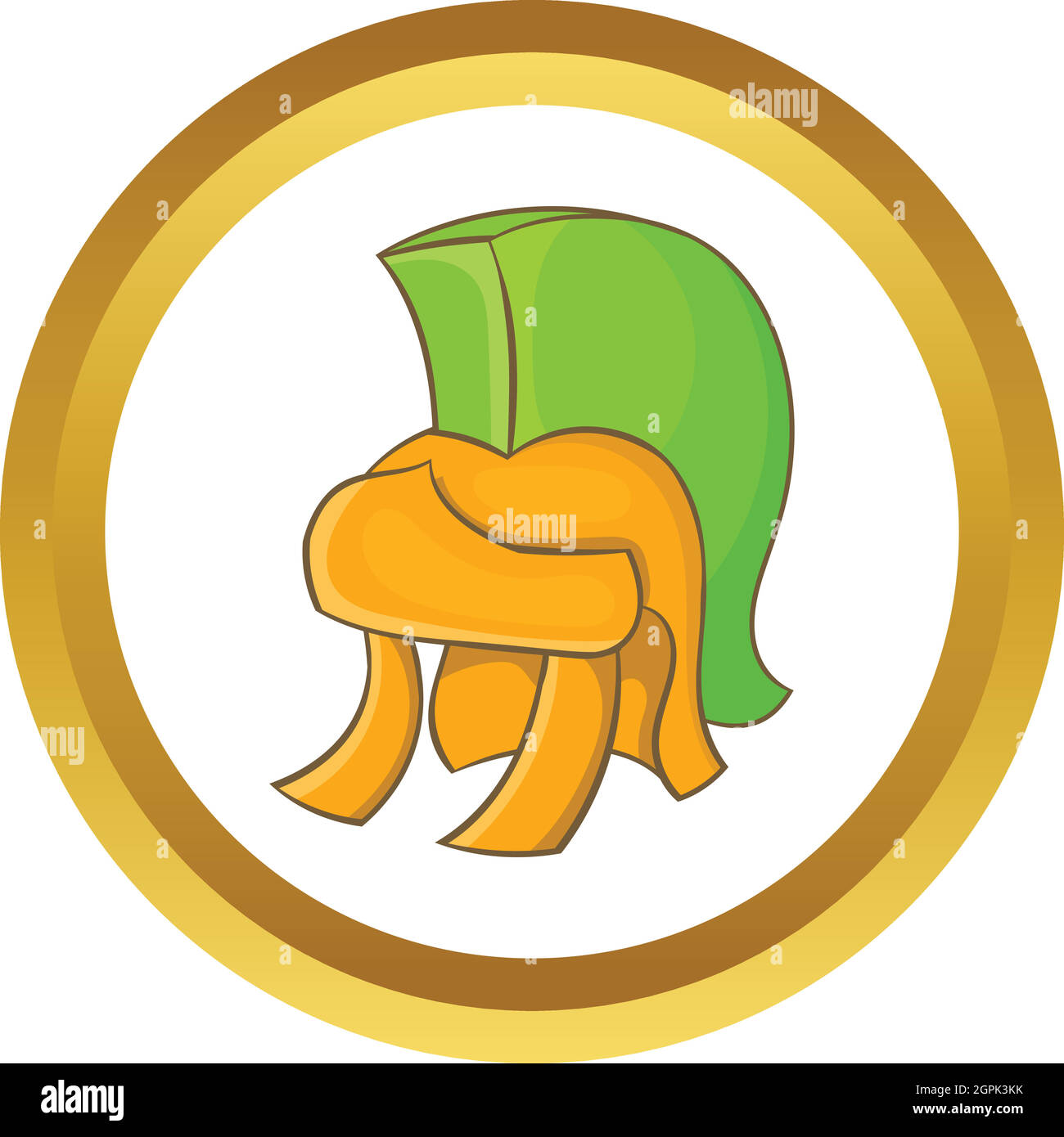 Antiques roman helmet vector icon Stock Vector