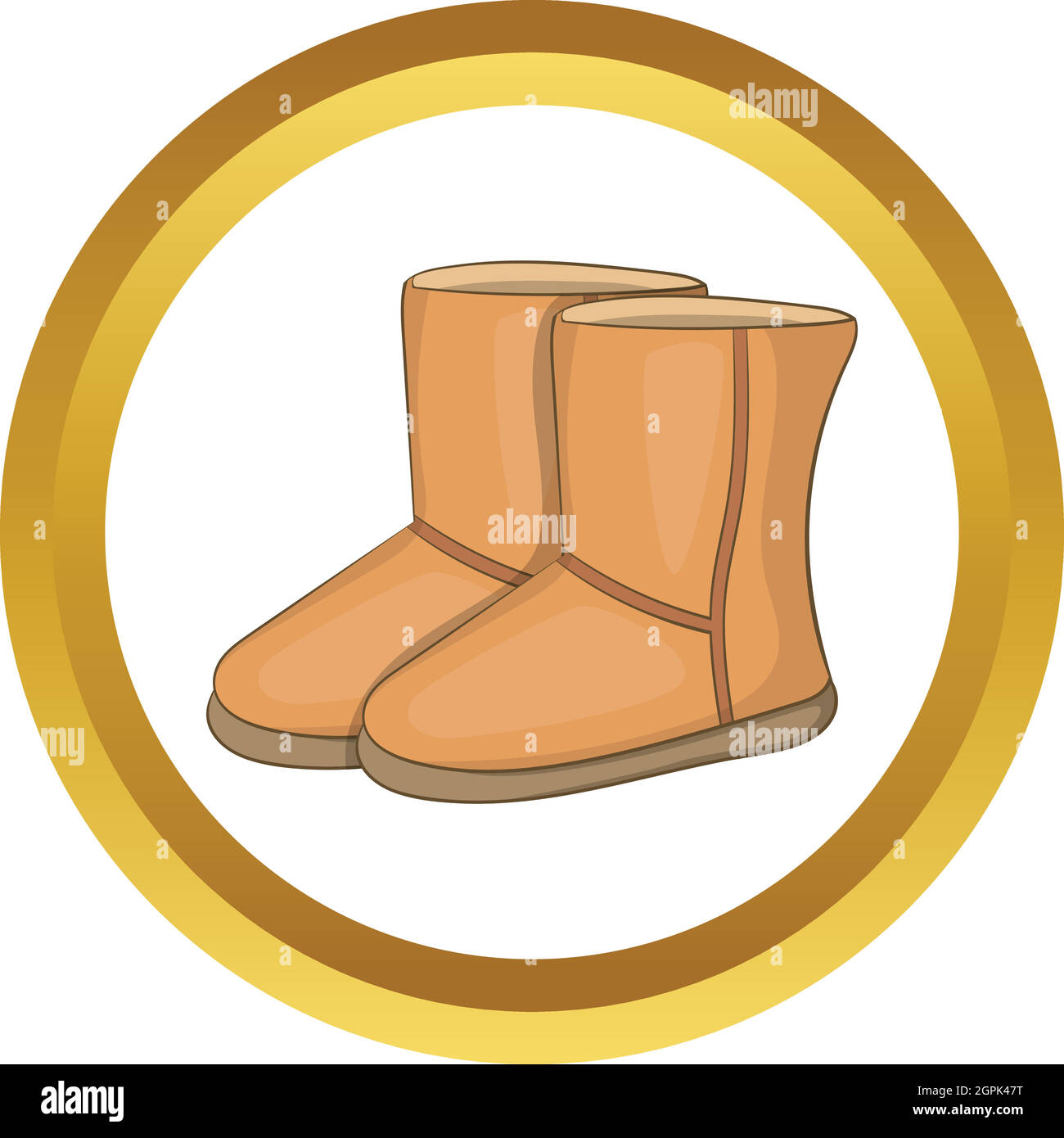 Winter ugg boots vector icon Stock Vector Image & Art - Alamy