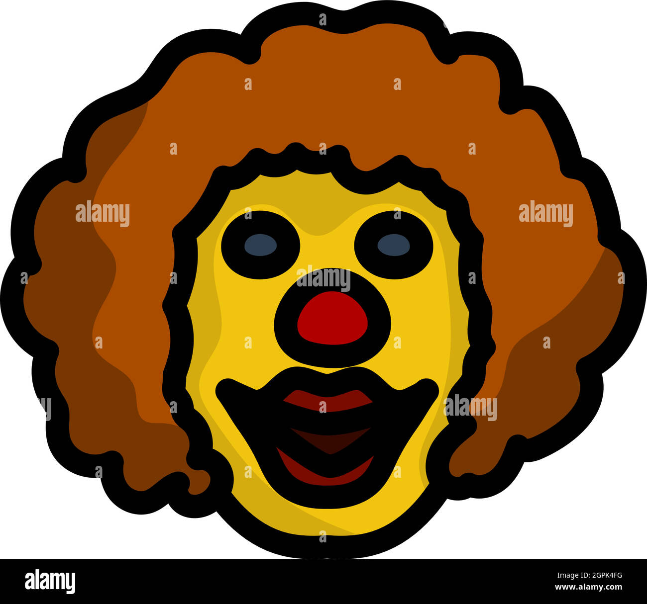 Party Clown Face Icon Stock Vector