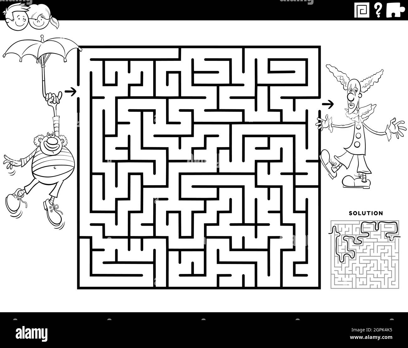 Coloring fun page Stock Vector Images Alamy