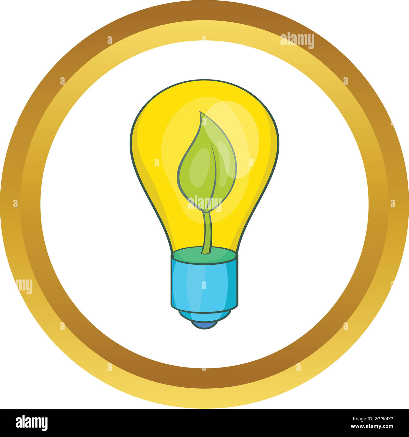 Eco light bulb vector icon Stock Vector Image & Art - Alamy