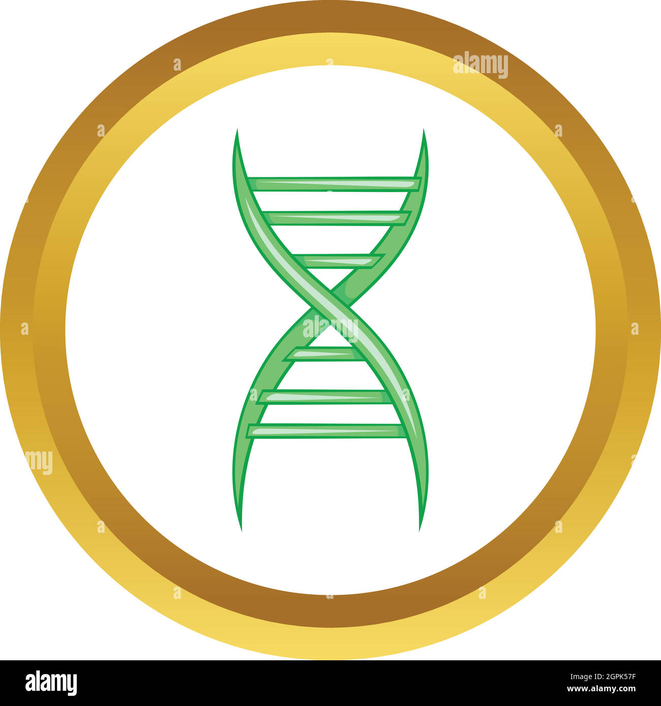 DNA strand vector icon Stock Vector