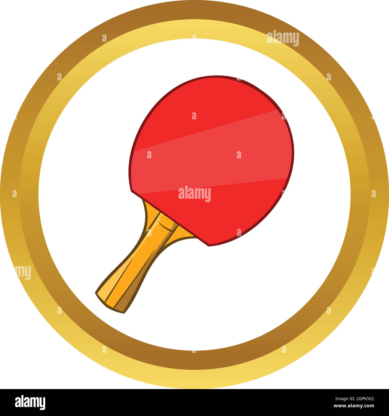 Table tennis racket vector icon, cartoon style Stock Vector Image & Art