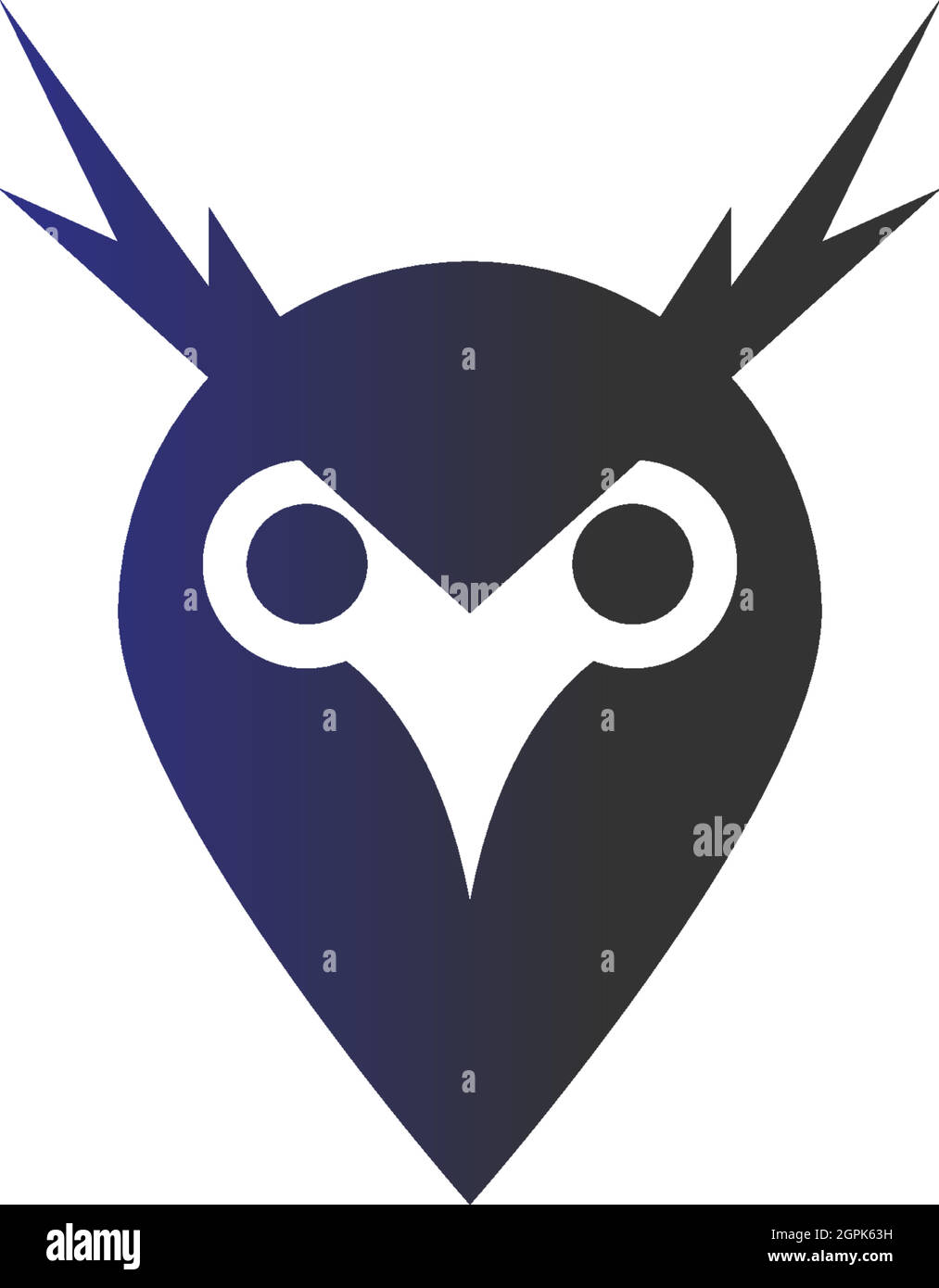 Owl logo vector icon design template Stock Vector Image & Art - Alamy