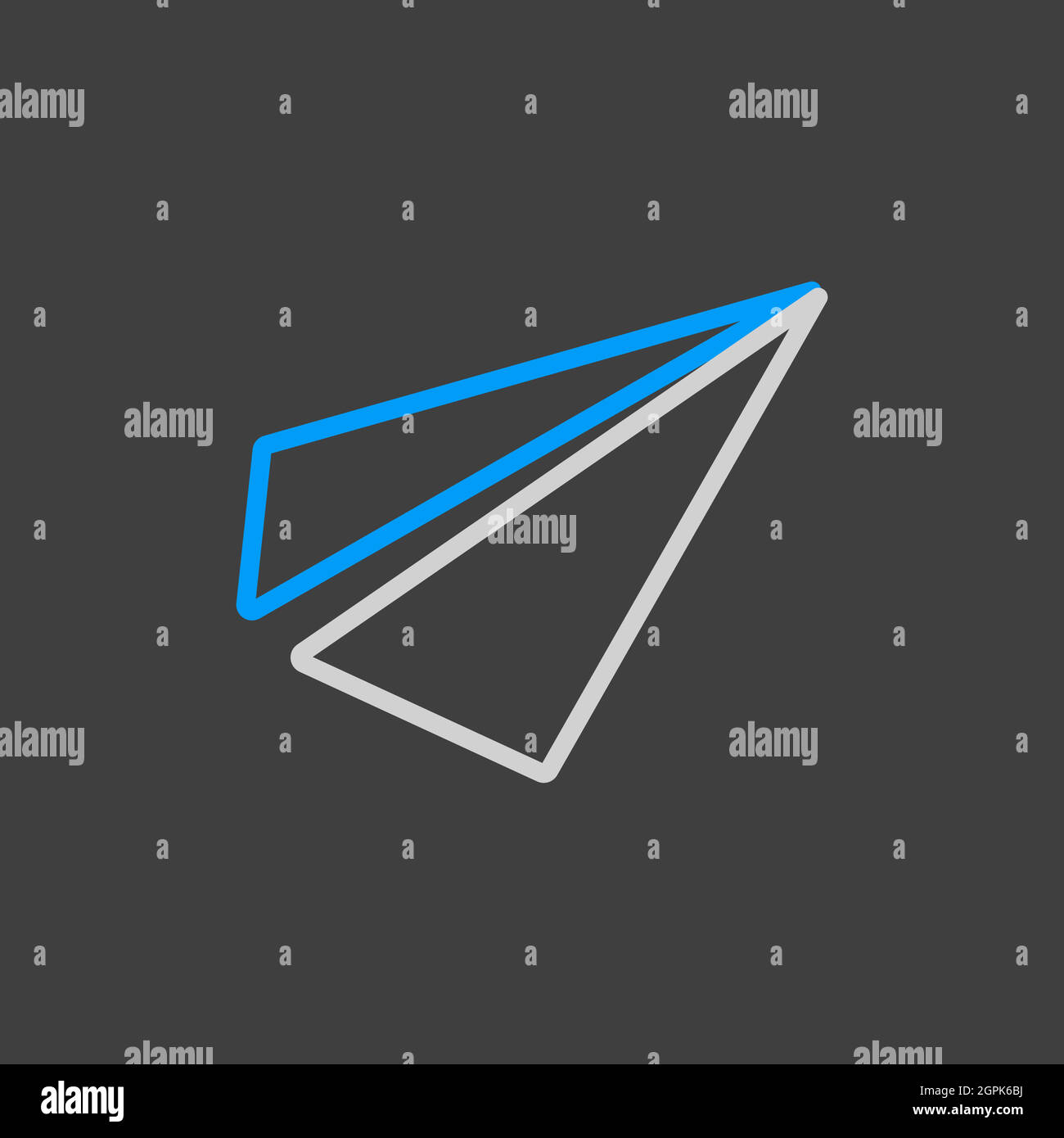 Paper plane, message symbol flat vector icon Stock Vector Image & Art ...