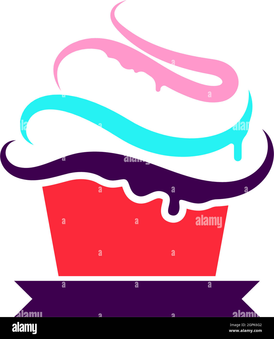 Wedding cake logo, Cake icon design vector illustration Stock Vector