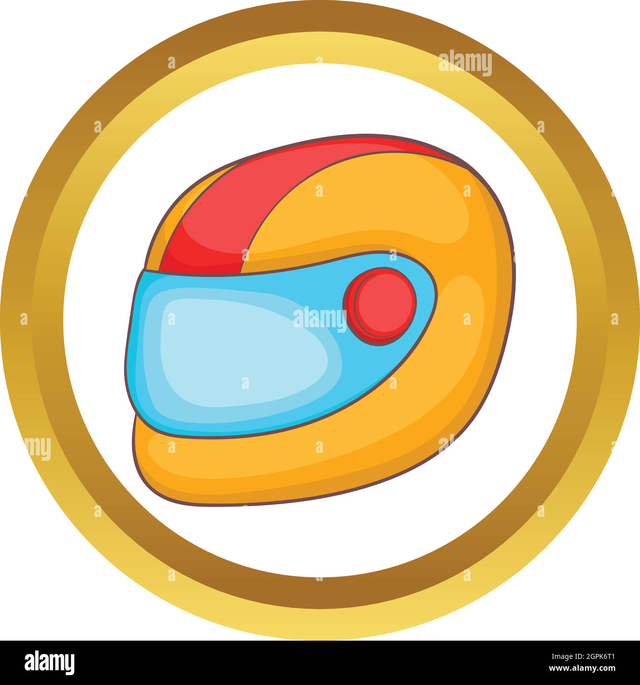 Racing helmet vector icon Stock Vector