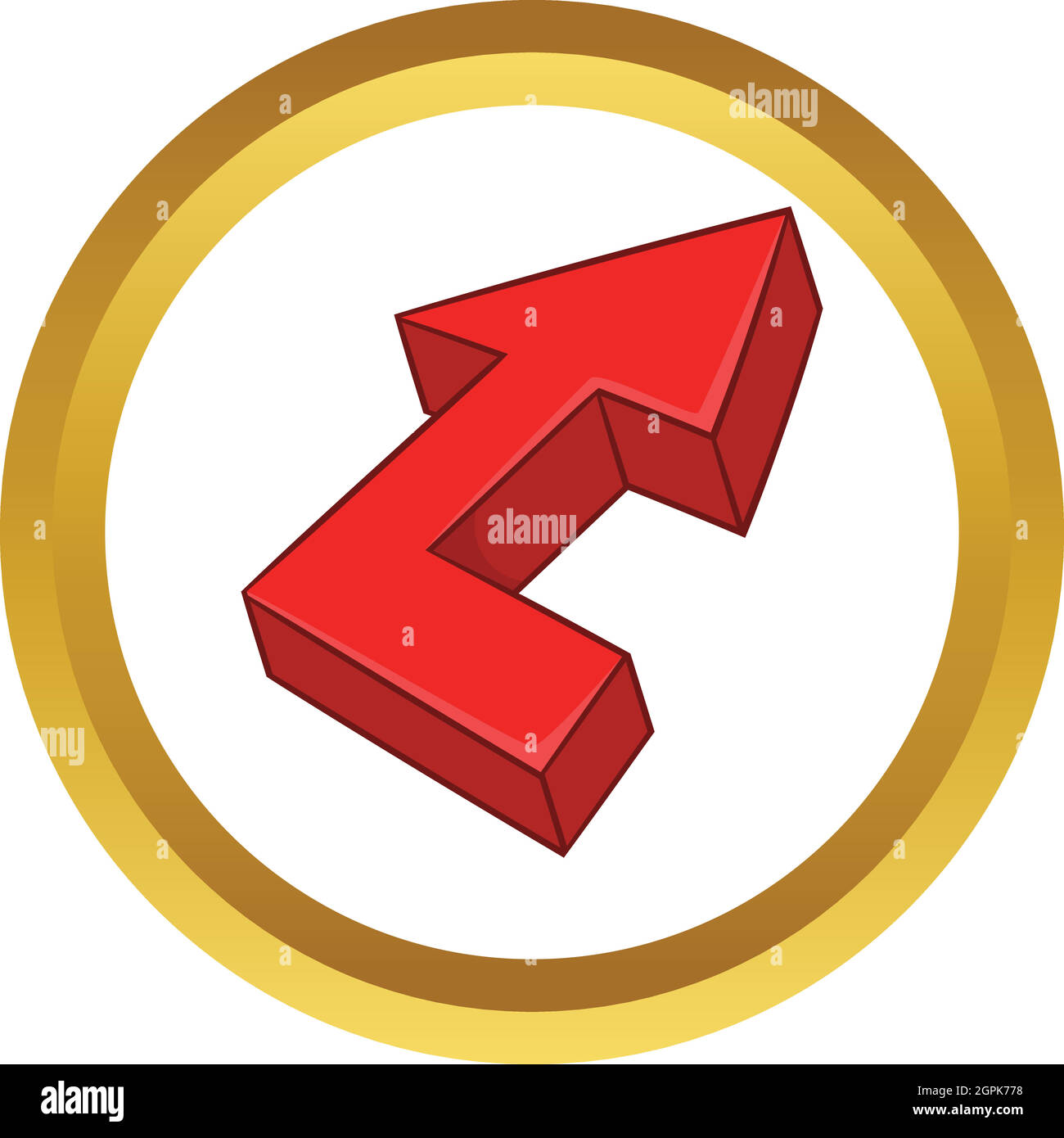 Red arrow vector icon Stock Vector
