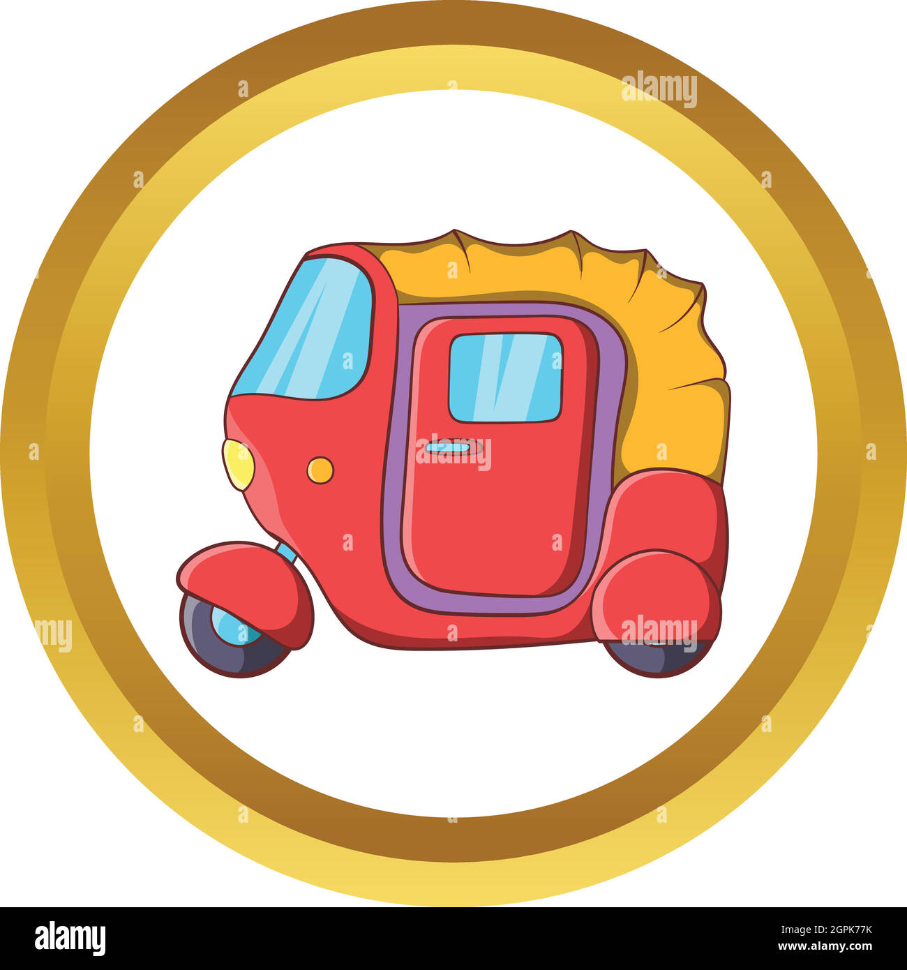 Auto rickshaw vector icon Stock Vector