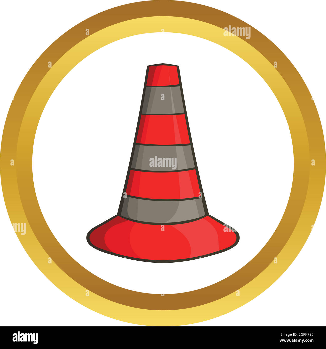 Safety cones vector icon Stock Vector Image & Art Alamy