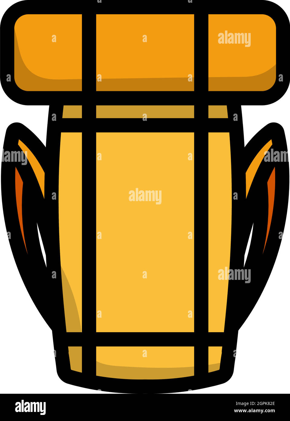Icon Of Camping Backpack Stock Vector