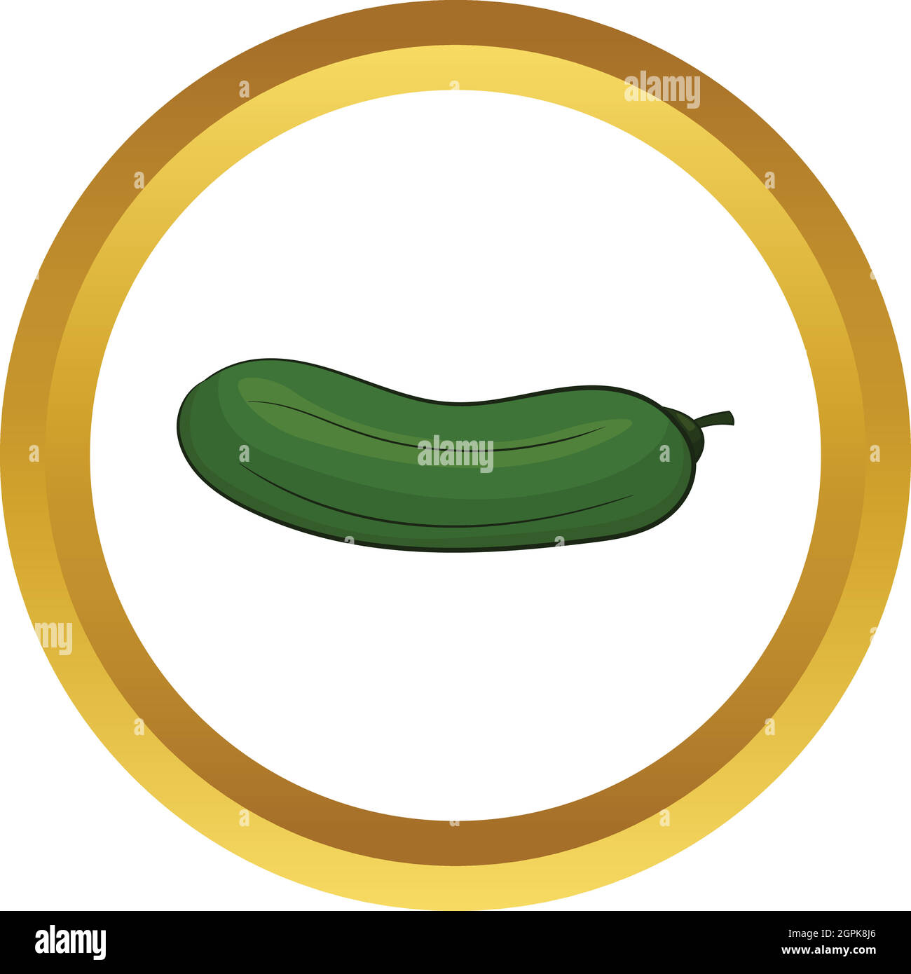 Cucumber vector icon Stock Vector Image & Art - Alamy