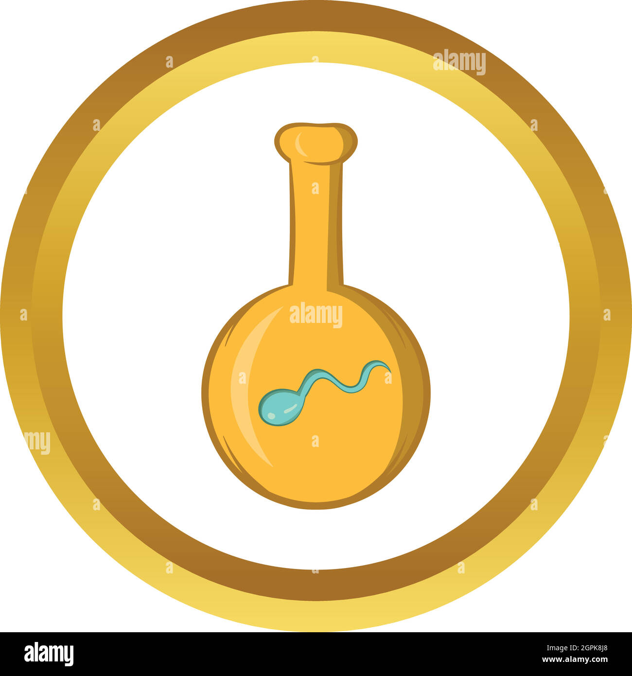 IVF vector icon, cartoon style Stock Vector