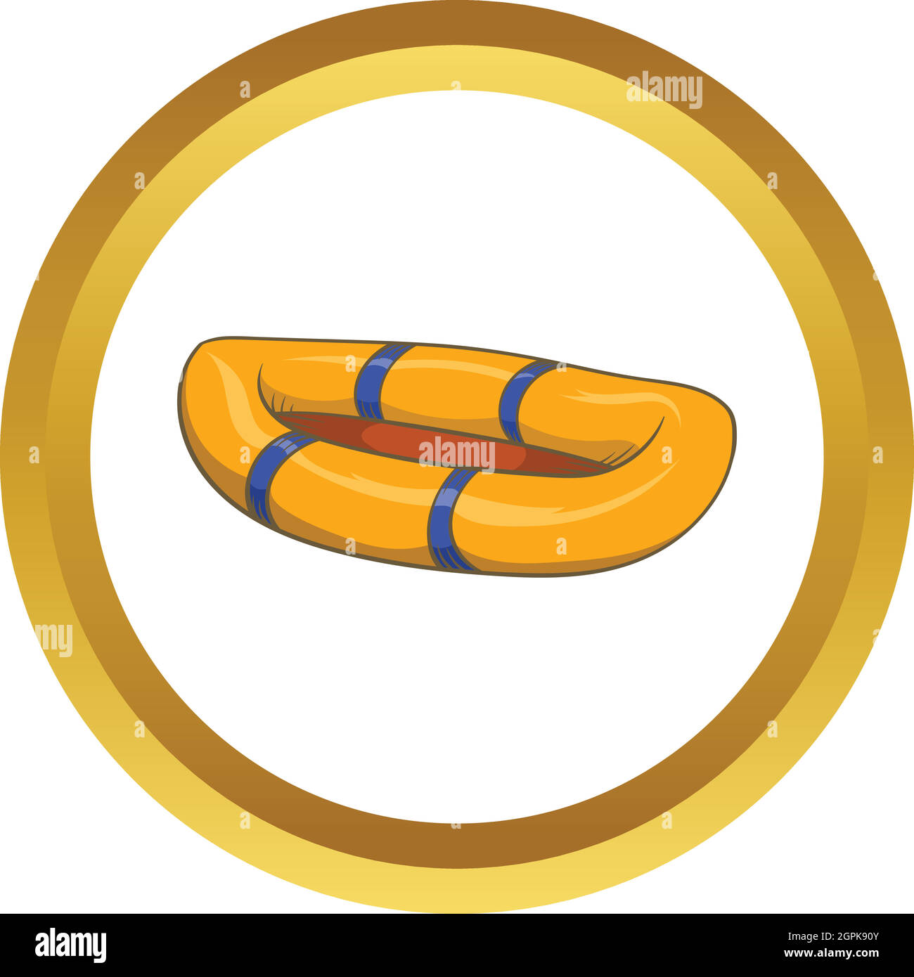 Inflatable boat vector icon Stock Vector Image & Art - Alamy