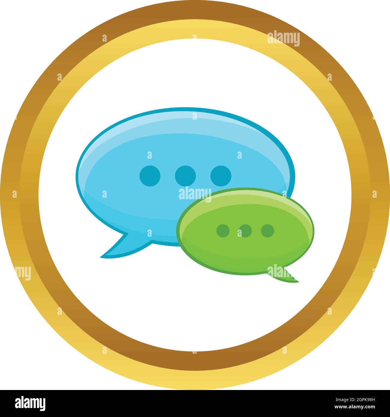 Speech bubble conversation vector icon Stock Vector