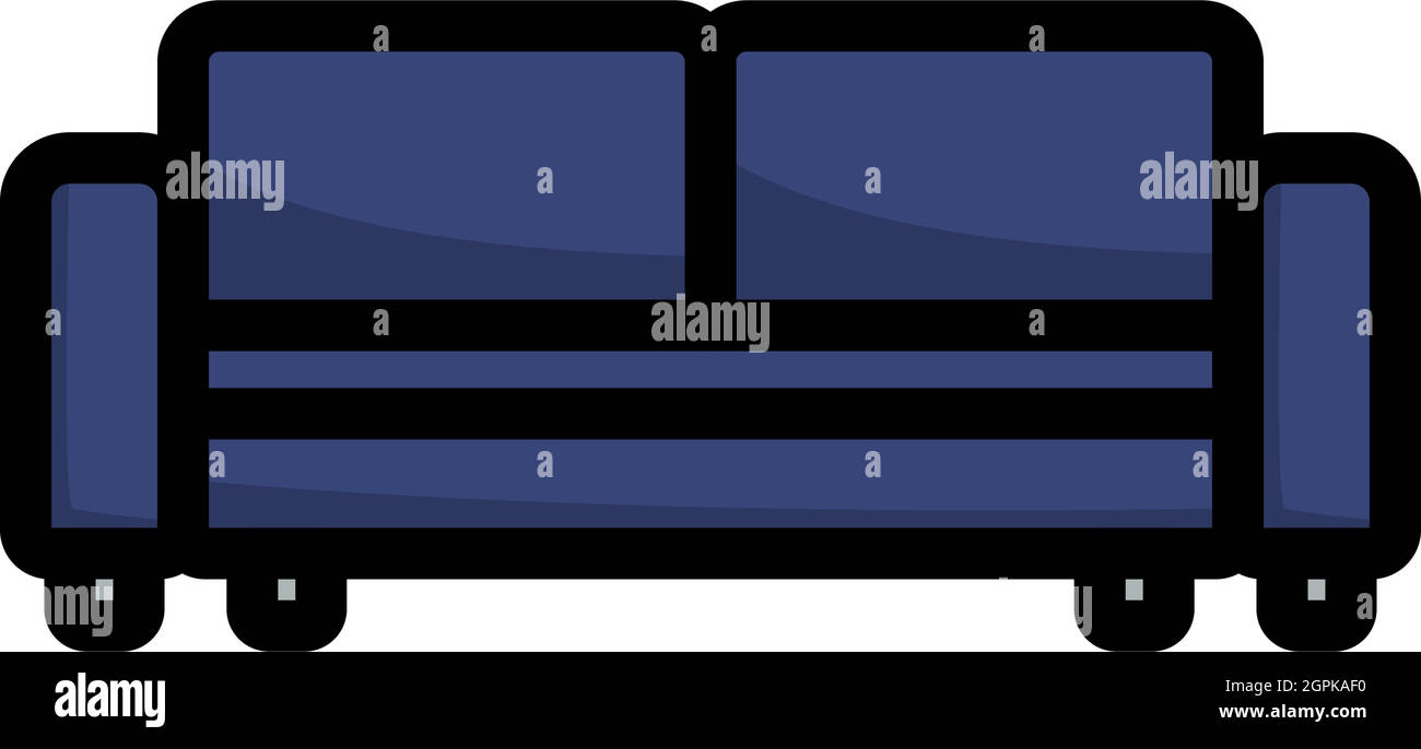 Cinema Sofa Icon Stock Vector