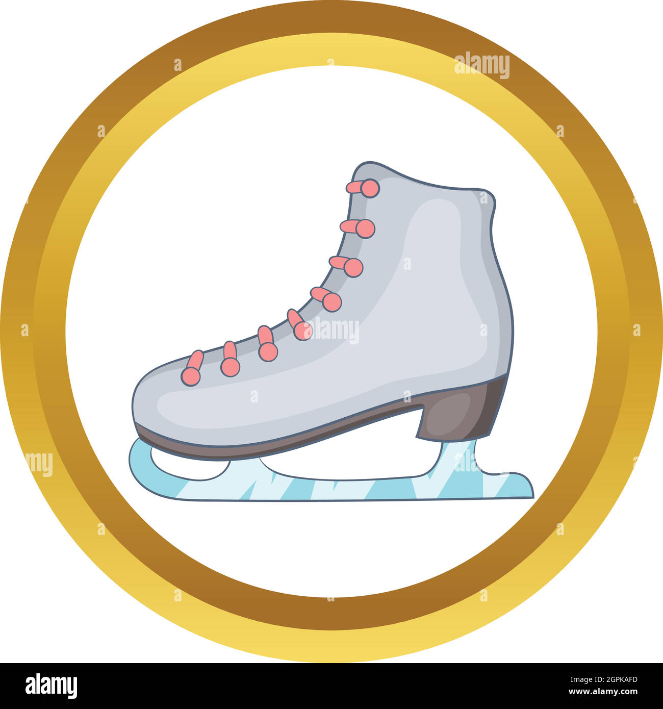 Ice skate boot vector icon Stock Vector