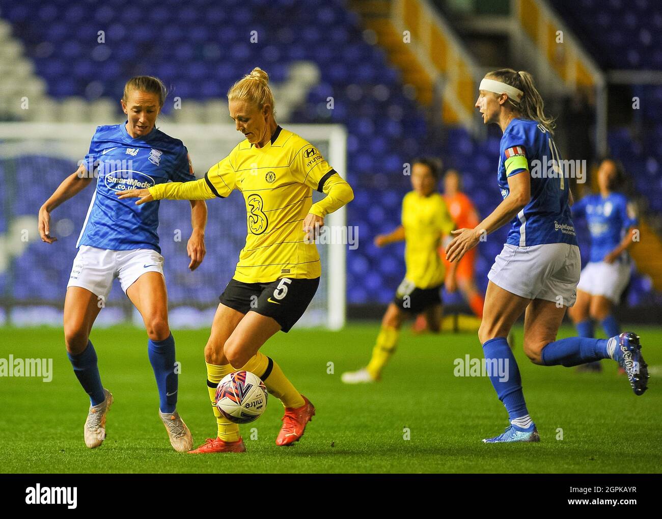 Sophie Ingle (5 Chelsea)     During the Womens 20/21 FA Cup game between Birmingham CIty & Chelsea at St Andrews Trillion Trophy Stadium, England Stock Photo
