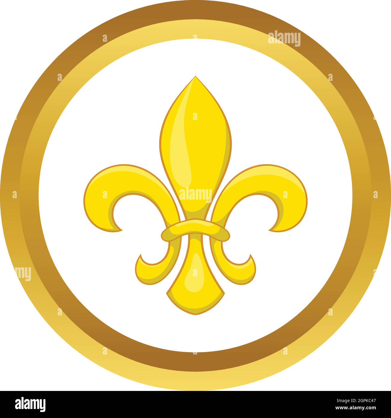 Fleur de lis vector icon Stock Vector