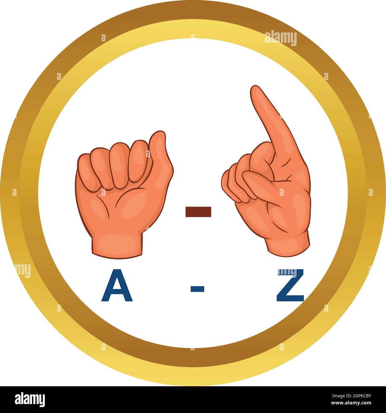 Language hand sign vector icon Stock Vector
