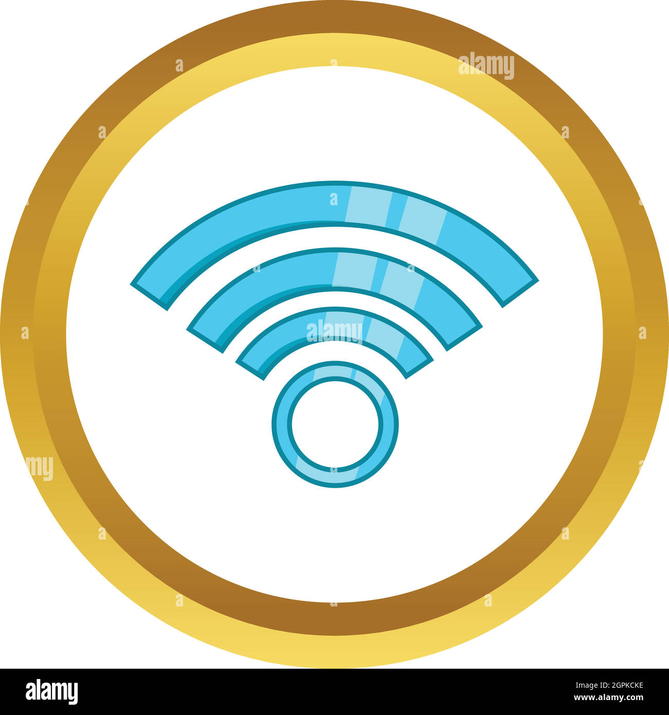 Wireless network symbol vector icon Stock Vector