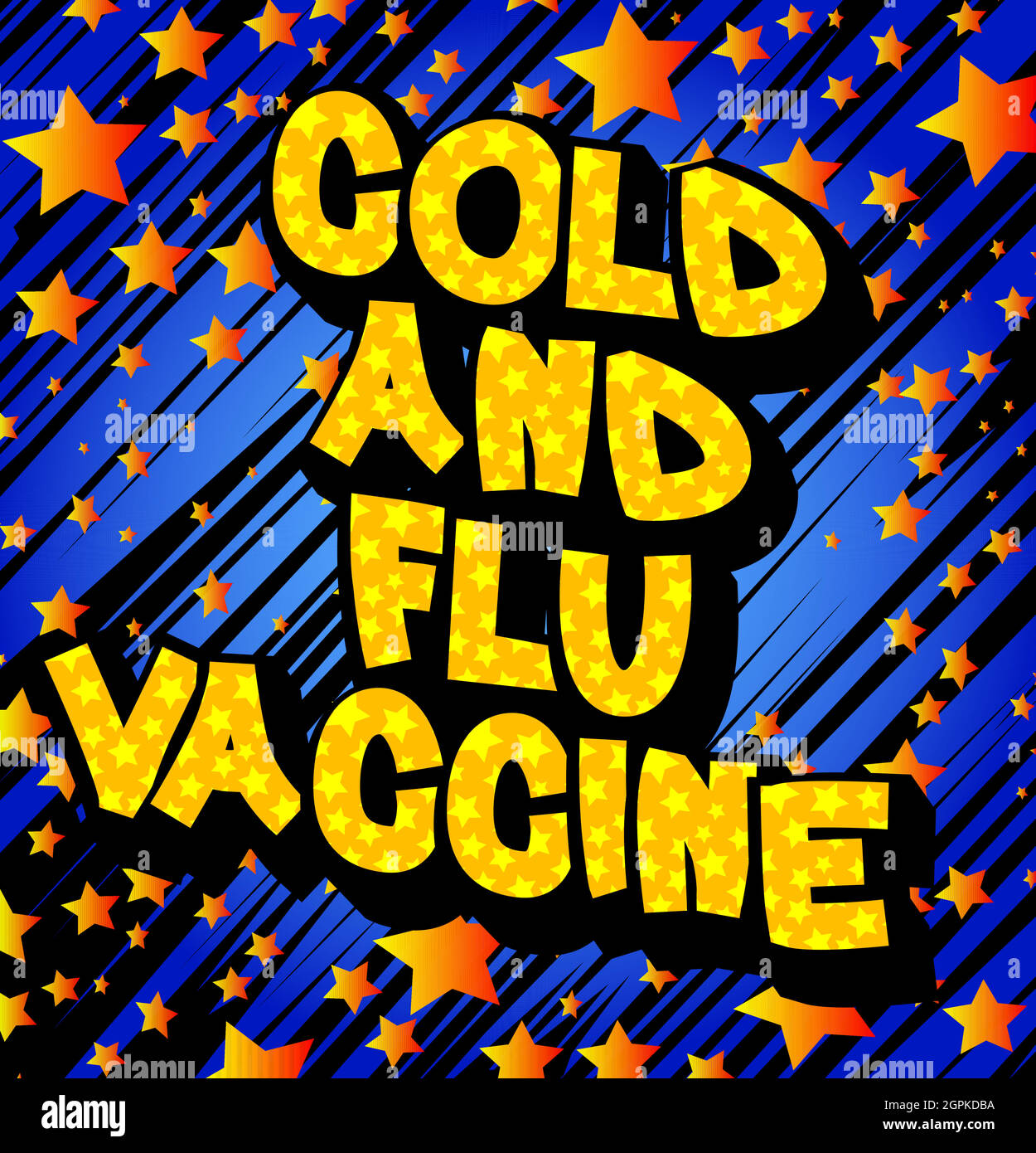 Cold and Flu Vaccine Stock Vector